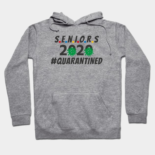 Seniors Class of 2020 Quarantined Germs Virus Design Hoodie by notami